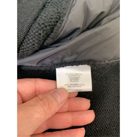 Eileen Fisher Black Knit Puffer Jacket Size S - Picture 7 of 9